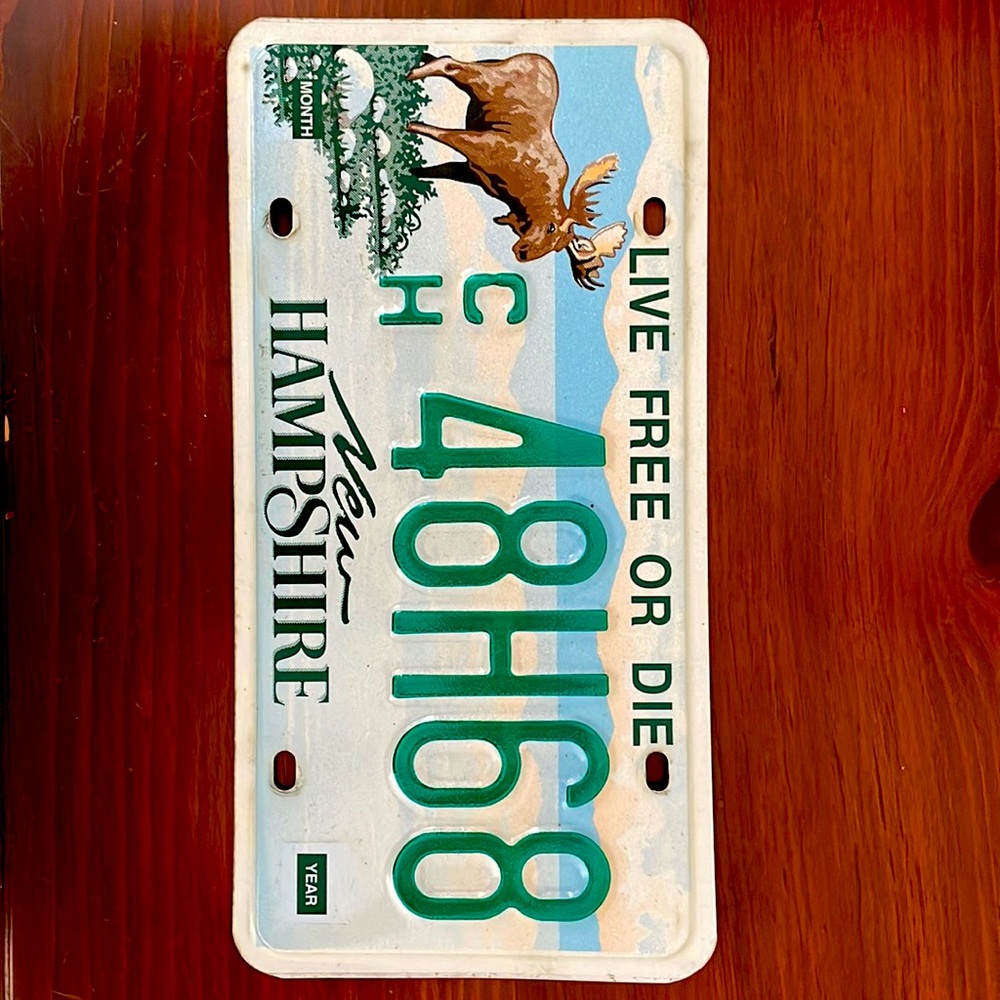 New Hampshire License Plate